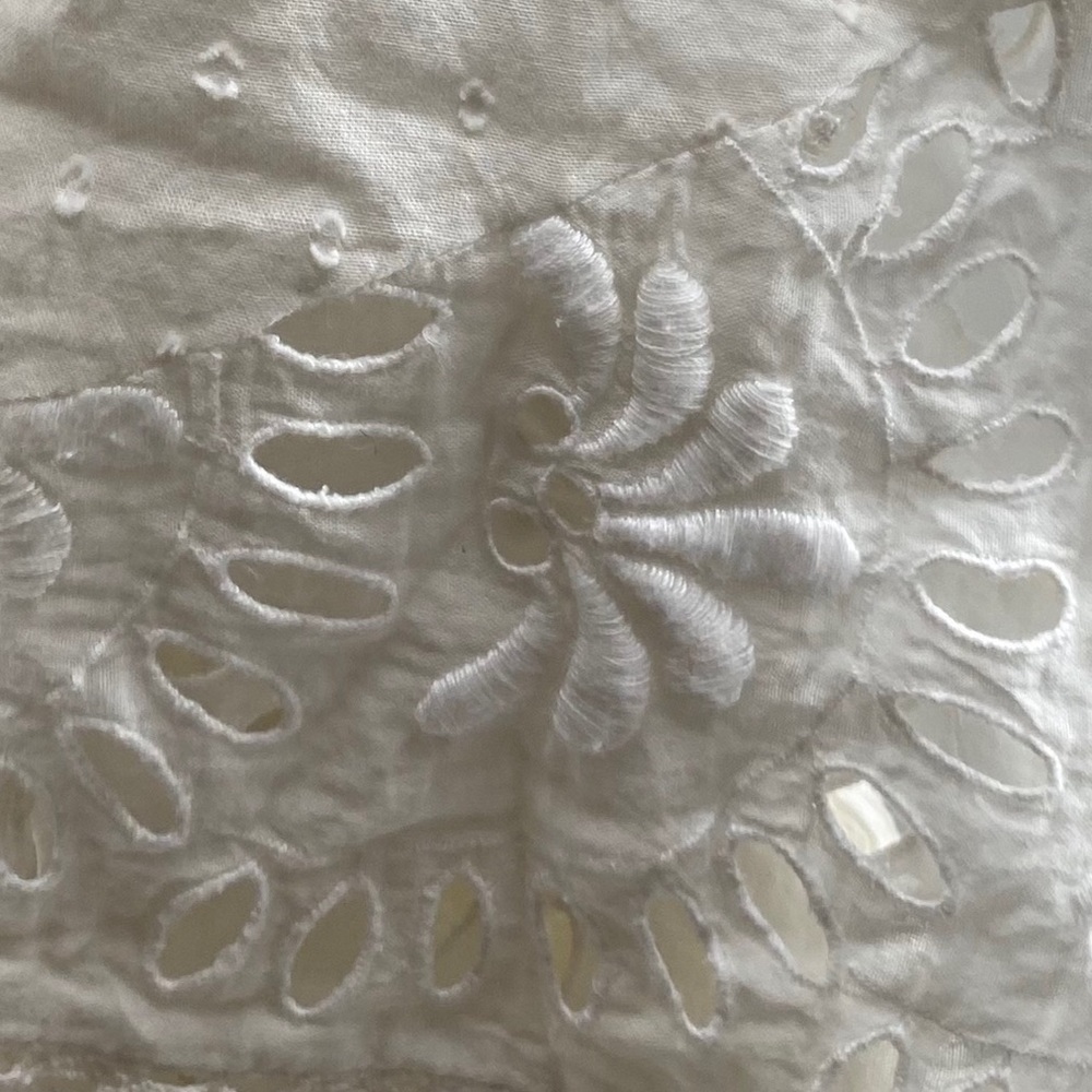 NWT LoveShackFancy Isidore White Boho Lace Ruffle Mini Dress Size Small - Picture 7 of 14